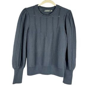 Lauren Ralph Lauren Black Puff Long Sleeve Sweater XL